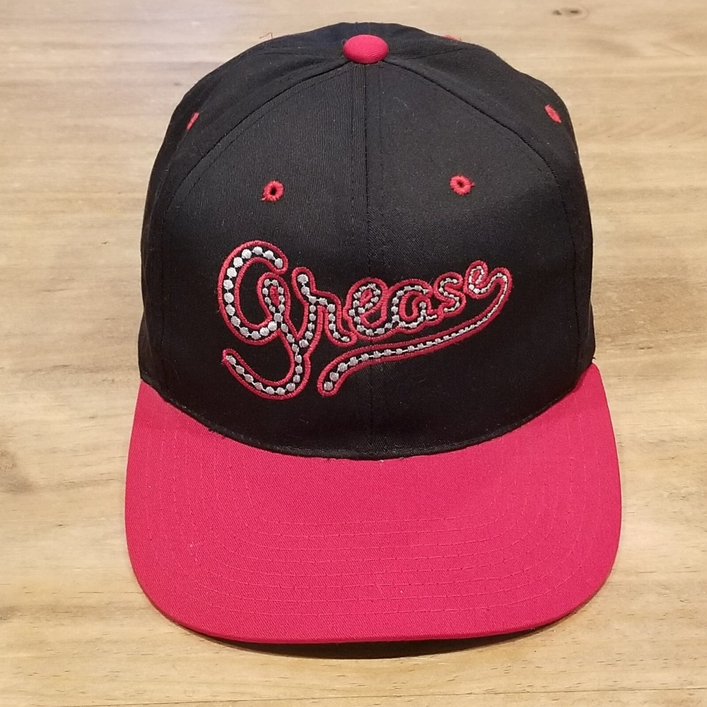 Grease Hat Snapback Black Vintage 90s 70s Tailsweep Movie Musical Headmasters